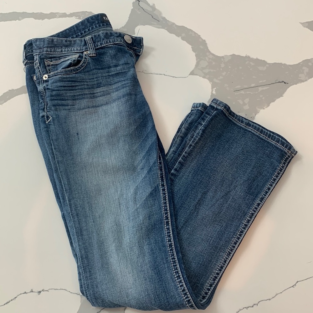 Vintage/early 2000’s Express barely boot jeans. Long length.